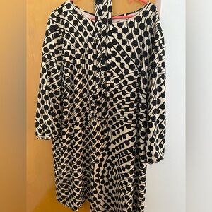 Tahari Polka Dot Dress with Tie Belt
